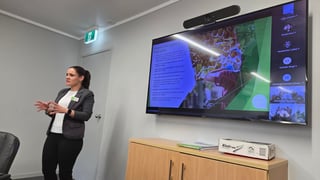 Sue presenting